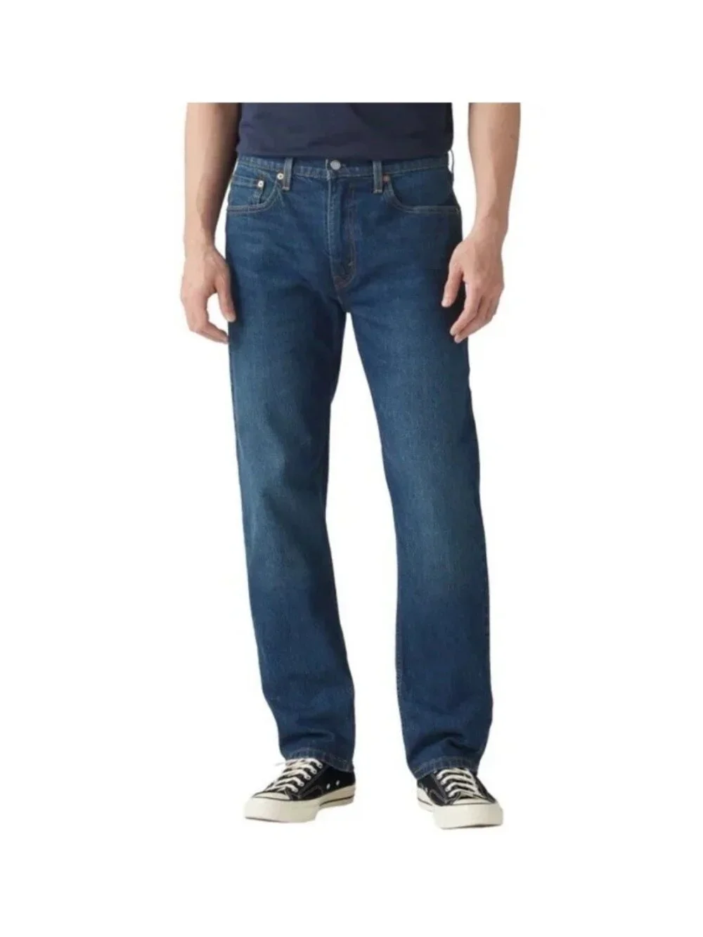 NWT Levi's 505 Men's W30 L32 Blue Regular Fit Jeans Stretch Denim Straight Leg